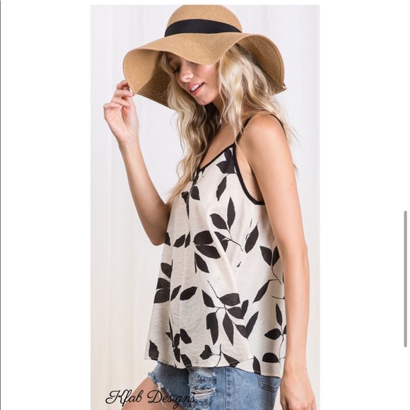 🌟❤️BEAUTIFUL LEAF PRINT CAMI TOP❤️🌟 - Picture 5 of 6